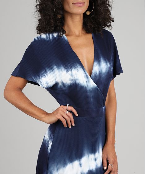 vestido azul tie dye