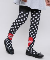 Meia-Calca-Infantil-Lupo-Minnie-Estampada-de-Poa--Preto-9545401-Preto_1