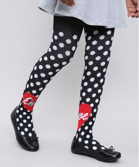 Meia-Calca-Infantil-Lupo-Minnie-Estampada-de-Poa--Preto-9545401-Preto_1