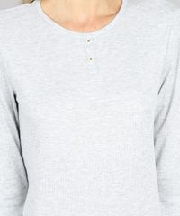 Pijama-Feminino-Canelado-Manga-Longa-Cinza-Mescla-Claro-9548254-Cinza_Mescla_Claro_3