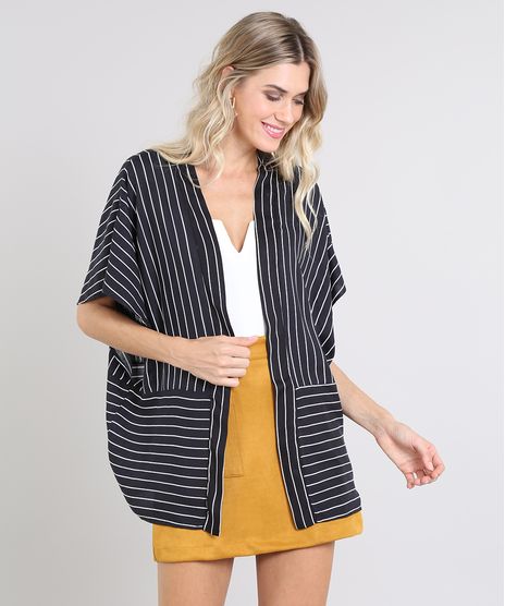 Kimono-Feminino-Listrado-com-Recorte-Sem-Manga-Preto-9579841-Preto_1