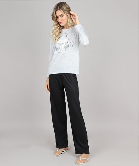 Pijama-Feminino-Guaxinim-Manga-Longa-Cinza-Mescla-9508014-Cinza_Mescla_1