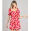 Vestido-Feminino-Curto-Estampado-Floral-Manga-Curta-Vermelho-9568613-Vermelho_1
