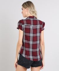 Camisa-Feminina-Estampada-Xadrez-Manga-Curta-Vinho-9573166-Vinho_2 Camisa-Feminina-Estampada-Xadrez-Manga-Curta-Vinho-9573166-Vinho_2