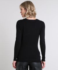 Sueter-Feminino-em-Trico-Decote-Redondo-Preto-8465830-Preto_2