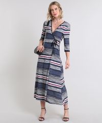 Vestido-Feminino-Longo-Envelope-Listrado-Manga-3-4-Preto-9589887-Preto_3 Vestido-Feminino-Longo-Envelope-Listrado-Manga-3-4-Preto-9589887-Preto_3