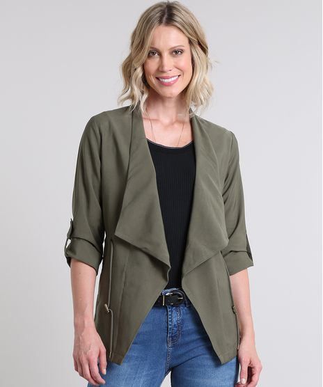 Parka-Feminina-com-Martingale-Verde-Militar-9428422-Verde_Militar_1