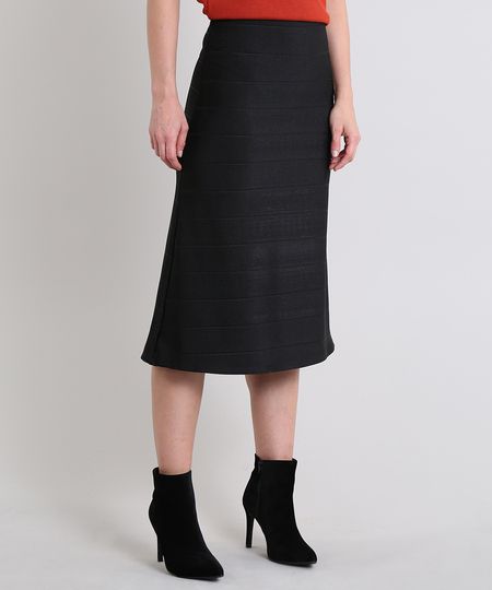 Saia-Feminina-Midi-Canelada-Preta-9578481-Preto_1 Saia-Feminina-Midi-Canelada-Preta-9578481-Preto_1