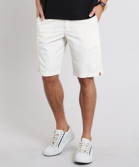 Bermuda-Masculina-Alfaiatada-com-Linho-Bege-9563704-Bege_1