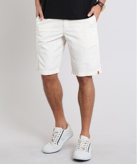 Bermuda-Masculina-Alfaiatada-com-Linho-Bege-9563704-Bege_1