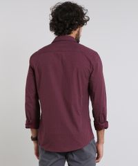 Camisa-Masculina-Slim-Estampada-Mini-Print-Manga-Longa-Vinho-9429413-Vinho_2