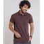 Polo-Masculina-em-Piquet-Flame-Manga-Curta-Marrom-9526629-Marrom_1