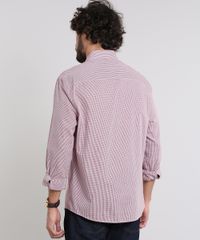 Camisa-Masculina-Comfort-Estampada-Xadrez-com-Bolso-Manga-Longa-Vinho-9530844-Vinho_2