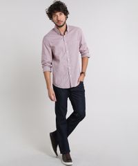 Camisa-Masculina-Comfort-Estampada-Xadrez-com-Bolso-Manga-Longa-Vinho-9530844-Vinho_3