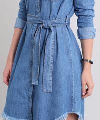 Vestido-Chemise-Jeans-Feminino-com-Faixa-Barra-Desfiada-Manga-Longa-Azul-Medio-9589537-Azul_Medio_4