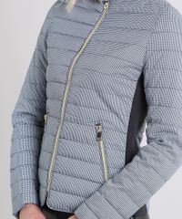 Jaqueta-Feminina-Puffer-Estampada-Pied-de-Poule-com-Fivela-Preta-9357193-Preto_4