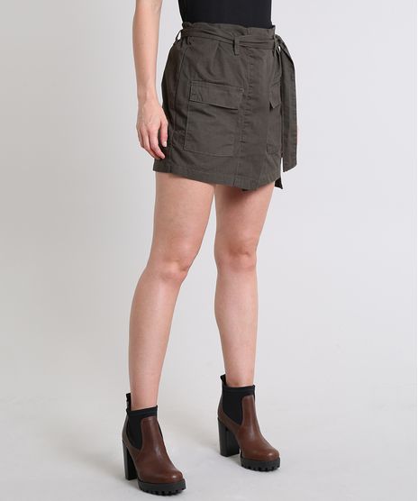 Short-Saia-Feminino-Clochard-com-Faixa-para-Amarrar-Verde-Militar-9594614-Verde_Militar_1