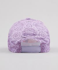 Bone-Infantil-Pequena-Sereia-Estampado-Aba-Curva-Lilas-9537839-Lilas_3