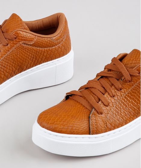 sapatenis feminino caramelo