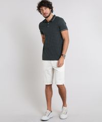 Polo-Masculina-em-Piquet-Estampada-Mini-Print-Manga-Curta-Verde-Escuro-9539346-Verde_Escuro_3