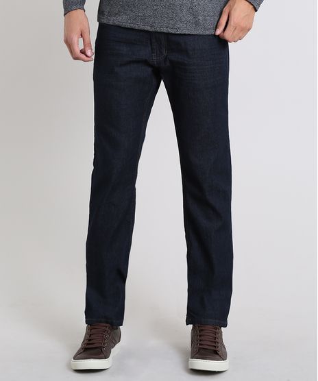 Calca-Jeans-Masculina-Reta-com-Pespontos-Azul-Escuro-9586403-Azul_Escuro_1