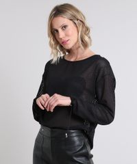 Blusa-Feminina-Texturizada-com-Transparencia-Manga-Longa-Decote-Redondo-Preta-9573969-Preto_1