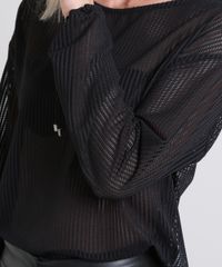Blusa-Feminina-Texturizada-com-Transparencia-Manga-Longa-Decote-Redondo-Preta-9573969-Preto_4