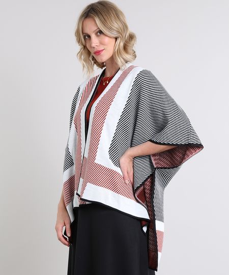 kimono feminino de tricô