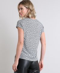 Blusa-Feminina-Canelada-Estampada-de-Poa-com-Detalhe-Metalico-Manga-Curta-Decote-V-Cinza-Mescla-9591975-Cinza_Mescla_2