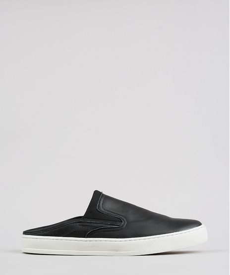 Tenis-Masculino-Slip-On-em-Couro-Preto-9626462-Preto_1