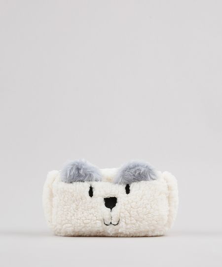 Necessaire-Feminina-Bichinho-em-Pelucia-Bege-Claro-9533523-Bege_Claro_1
