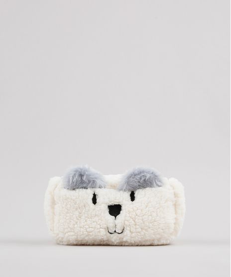 Necessaire-Feminina-Bichinho-em-Pelucia-Bege-Claro-9533523-Bege_Claro_1
