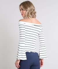Blusa-Feminina-Canelada-Listrada-Ombro-a-Ombro-Manga-Longa-Trompete-Off-White-9579539-Off_White_2