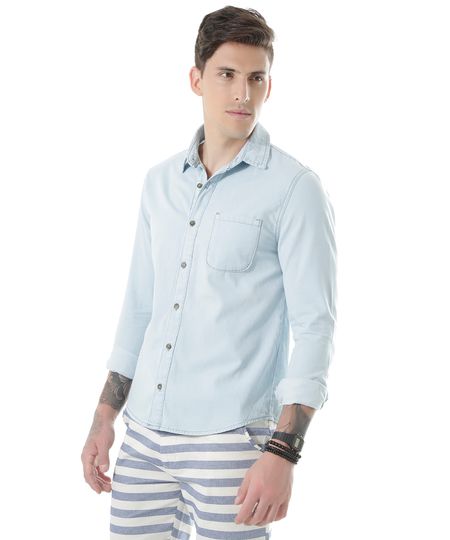 Camisa-Jeans-Azul-Claro-8531078-Azul_Claro_1 Camisa-Jeans-Azul-Claro-8531078-Azul_Claro_1