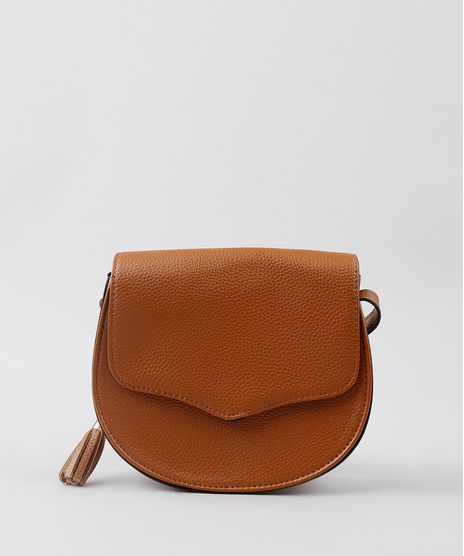 Bolsa-Feminina-Transversal-Pequena-com-Tassel-Caramelo-8369122-Caramelo_1