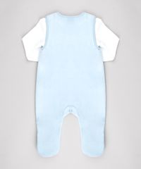 Conjunto-Infantil-de-Camiseta-Estampada-de-Estrelas-Off-White---Macacao-em-Plush-Sem-Manga-Azul-Claro-9451018-Azul_Claro_2