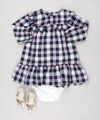 Vestido-Infantil-Estampado-Xadrez-com-Babado-Manga-Longa---Calcinha-Azul-Marinho-9575011-Azul_Marinho_3