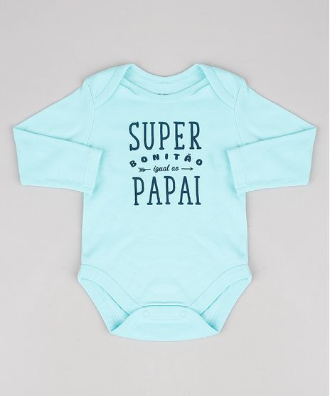 Body-Infantil--Super-Bonitao-Igual-ao-Papai--Manga-Longa-Verde-Agua-9457045-Verde_Agua_1