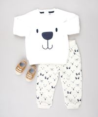 Conjunto-Infantil-de-Blusao-Urso-em-Plush-Branco---Calca-Estampada-de-Bichinhos-em-Moletom-Bege-Claro-9451001-Bege_Claro_3