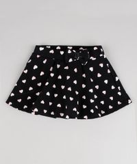 Short-Saia-Infantil-Estampado-de-Coracoes-com-Laco-Preto-9556541-Preto_1