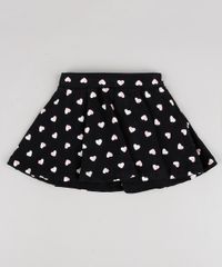 Short-Saia-Infantil-Estampado-de-Coracoes-com-Laco-Preto-9556541-Preto_2