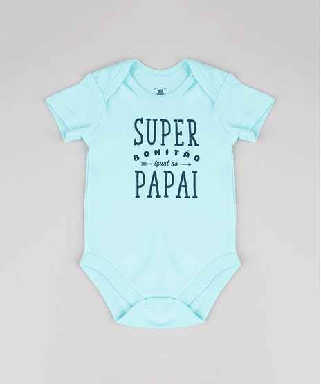 Body-Infantil--Super-Bonitao-Igual-ao-Papai--Manga-Curta-Verde-Agua-9457026-Verde_Agua_1