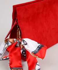 Bolsa-Feminina-Transversal-Media-em-Suede-com-Lenco-e-Corrente-Vermelho-9484654-Vermelho_6