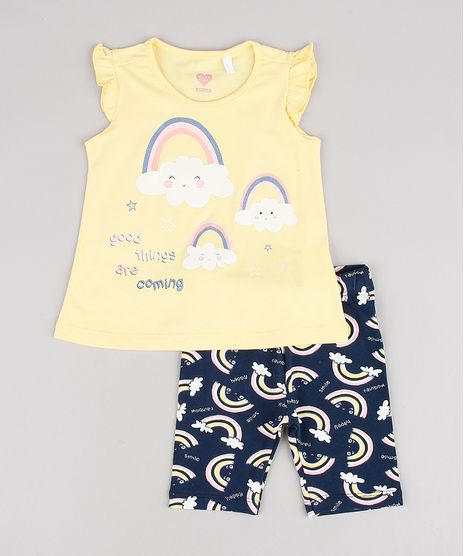 Conjunto-Infantil-de-Regata-Arco-Iris-Manga-Curta-Amarela---Bermuda-Estampada-Azul-Marinho-9557599-Azul_Marinho_1