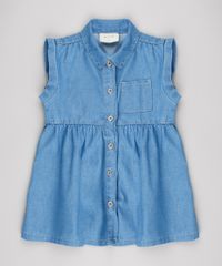 Vestido-Jeans-Infantil-com-Bolso-Sem-Manga-Azul-Claro-9561505-Azul_Claro_1