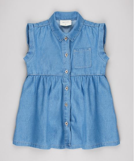 Vestido-Jeans-Infantil-com-Bolso-Sem-Manga-Azul-Claro-9561505-Azul_Claro_1