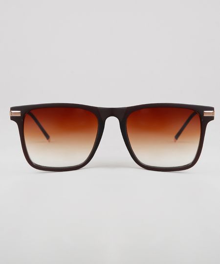 Oculos-de-Sol-Quadrado-Unissex-Oneself-Marrom-9631581-Marrom_1
