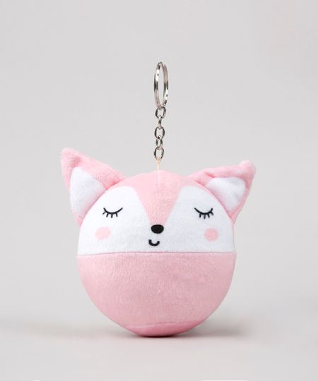 Chaveiro-Raposa-em-Pelucia-Rosa-Claro-9533526-Rosa_Claro_1
