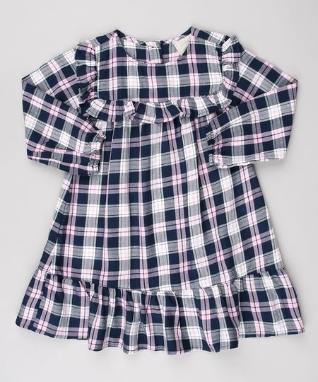 Vestido-Infantil-Estampado-Xadrez-com-Babado-Manga-Longa-Azul-Marinho-9550585-Azul_Marinho_1 Vestido-Infantil-Estampado-Xadrez-com-Babado-Manga-Longa-Azul-Marinho-9550585-Azul_Marinho_1